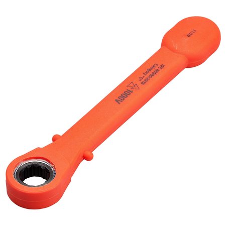 ITL 1000v Insulated 7/16 Insulated Ratchet Ring Wrench 07051
